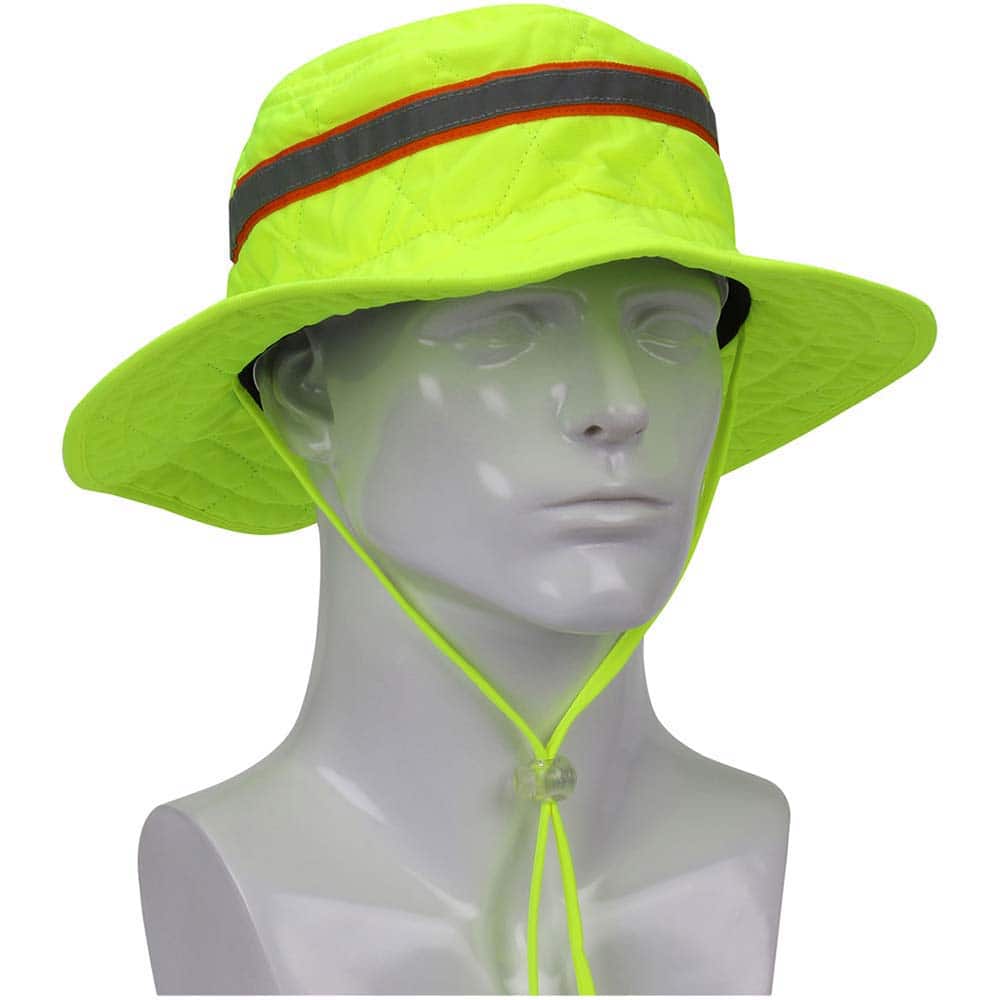 PIP - Hats, Headbands & Bandanas; Garment Style: Ranger Hat ; Garment Type: Cooling ; Garment Color: Hi-Viz Yellow ; Garment Material: Cotton; Hyperkewl ; Closure Type: Drawstring - Exact Tooling