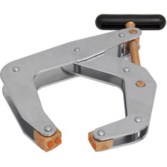 Kant Twist - Cantilever Clamps; Handle Style: Round Handle ; Maximum Opening Capacity (Inch): 6 ; Open Throat Depth (Inch): 5 ; Closed Throat Depth (Inch): 5 ; Jaw Material: Copper Plated Steel; Polyurethane ; Load Capacity (Lb.): 2000.000 - Exact Tooling