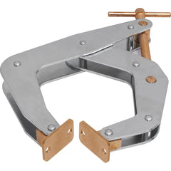 Kant Twist - Cantilever Clamps; Handle Style: T-Handle ; Maximum Opening Capacity (Inch): 5 ; Open Throat Depth (Inch): 5 ; Closed Throat Depth (Inch): 5 ; Jaw Material: Copper Plated Steel ; Load Capacity (Lb.): 2000.000 - Exact Tooling
