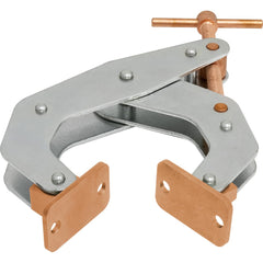 Kant Twist - Cantilever Clamps; Handle Style: T-Handle ; Maximum Opening Capacity (Inch): 4-1/2 ; Open Throat Depth (Inch): 2-3/8 ; Closed Throat Depth (Inch): 2-5/8 ; Jaw Material: Copper Plated Steel ; Load Capacity (Lb.): 1700.000 - Exact Tooling