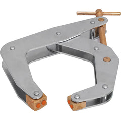Kant Twist - Cantilever Clamps; Handle Style: T-Handle ; Maximum Opening Capacity (Inch): 6 ; Open Throat Depth (Inch): 5 ; Closed Throat Depth (Inch): 5 ; Jaw Material: Copper Plated Steel; Polyurethane ; Load Capacity (Lb.): 2000.000 - Exact Tooling