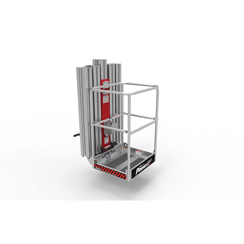 ReechCraft - Cherry Pickers (Personal Lifts); Type: One Person Lift ; Type of Power: Corded; Cordless ; Maximum Capacity (Lb.): 350.00 ; Maximum Height (Feet): 25.00 ; Maximum Height (Inch): 300 ; Minimum Height (Feet): 1.00 - Exact Tooling