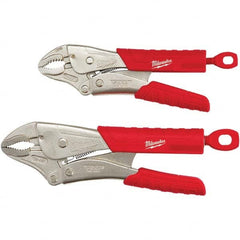 Milwaukee Tool - Plier Sets Set Type: Locking Pliers Number of Pieces: 2 - Exact Tooling