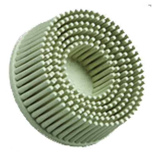 Scotch-Brite Roloc Bristle Disc RD-ZB 120 TR White 2″ × 5/8″ Tapered - Exact Tooling