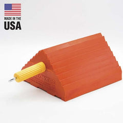 Checkers - Wheel Chocks Width (Inch): 8-1/2 Height (Inch): 5 - Exact Tooling