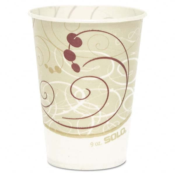 DART - Waxed Paper Cold Cups, 9 oz, Symphony Design, 100/Bag - Exact Tooling