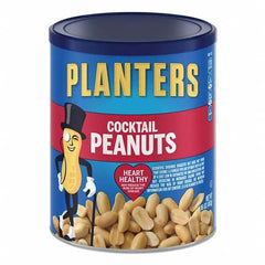 Planters - Snacks, Cookies, Candy & Gum Breakroom Accessory Type: Nuts Breakroom Accessory Description: Cocktail Peanuts, 16 oz Can - Exact Tooling