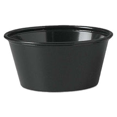 DART - Plastic Souffle Portion Cups, 3 1/4 oz, Black, 250/Bag, 2500/Carton - Exact Tooling