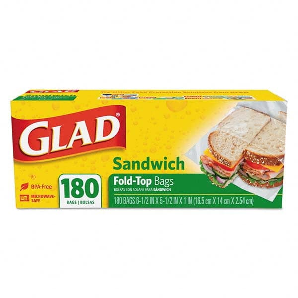 Glad - Reclosable Food & Sandwich Bags Volume Capacity: 1 Gal. Width (Inch): 6-1/2 - Exact Tooling