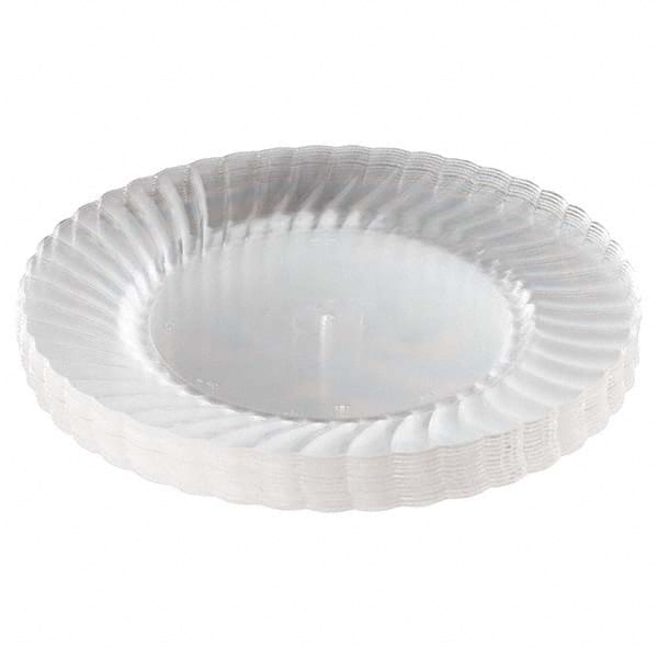 WNA - Classicware Plastic Plates, 9" Diam, Clear, 12 Plates/Pack, 15 Packs/Carton - Exact Tooling