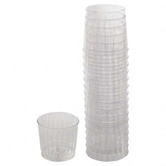 WNA - Classicware Tumblers, 9 oz, Plastic, Clear, Rocks Glass, 16/Bag, 15 Bag/Carton - Exact Tooling