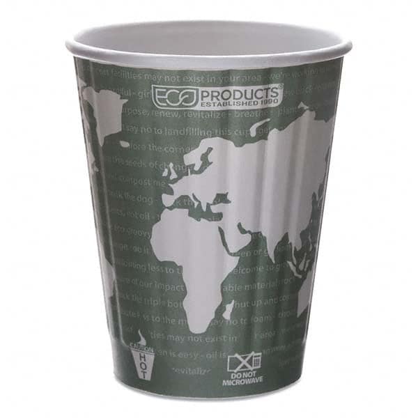 ECO PRODUCTS - World Art Renewable and Compostable Insulated Hot Cups, PLA, 12 oz, 40/Packs, 15 Packs/Carton - Exact Tooling