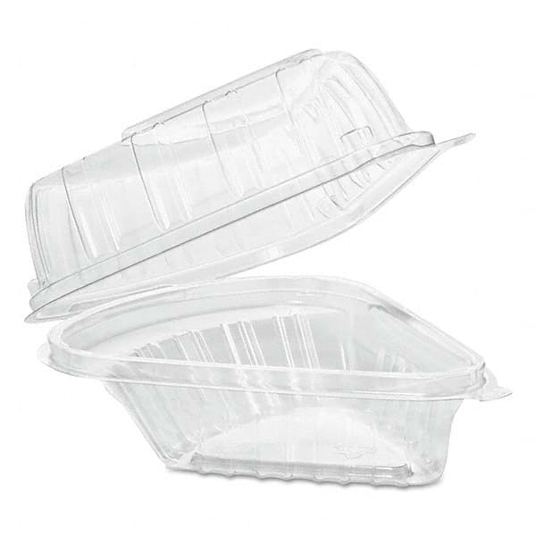 DART - Showtime Clear Hinged Containers, Pie Wedge, 6 2/3 oz, Plastic, 125/PK, 2 PK/CT - Exact Tooling