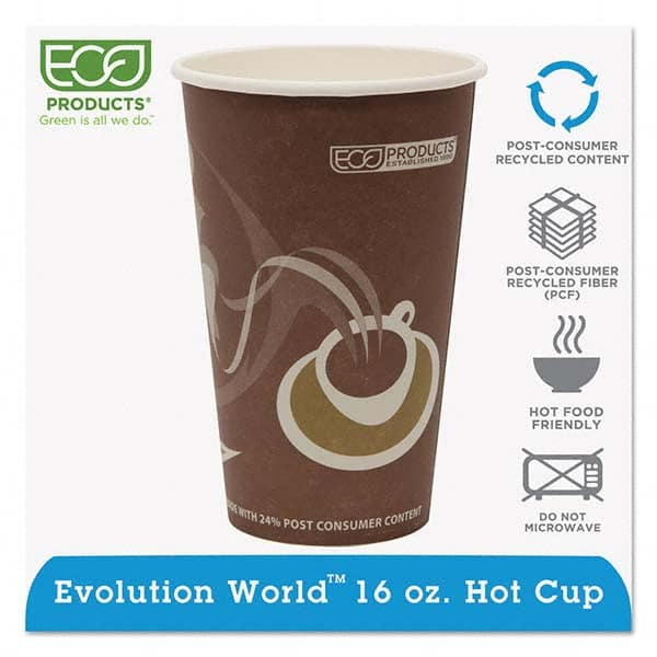 ECO PRODUCTS - Evolution World 24% Recycled Content Hot Cups - 16 oz, 50/PK, 20 PK/CT - Exact Tooling