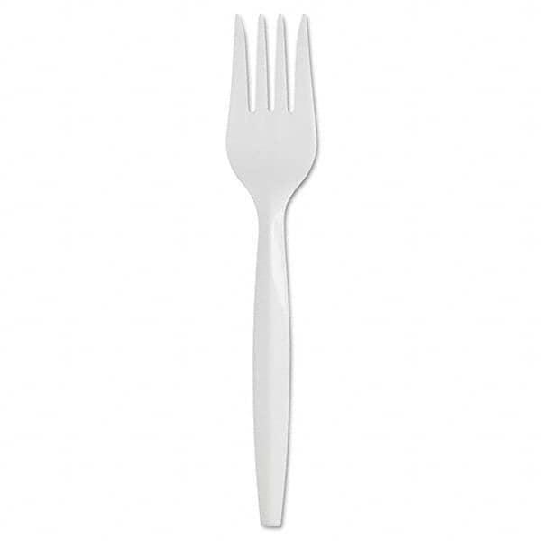 Dixie - SmartStock Plastic Cutlery Refill, 5.8in, Fork, White, 40/Pack, 24 Packs/Case - Exact Tooling