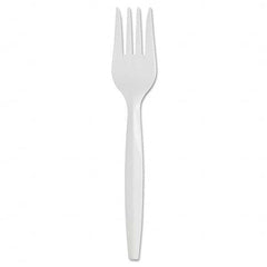 Dixie - SmartStock Plastic Cutlery Refill, 5.8in, Fork, White, 40/Pack, 24 Packs/Case - Exact Tooling