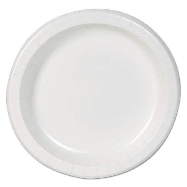 Dixie Basic - Basic Paper Dinnerware, Plates, White, 8.5" Diam, 125/Pack, 4/Carton - Exact Tooling