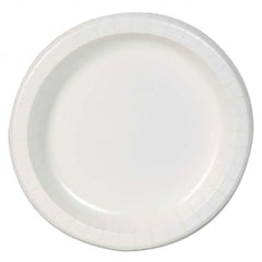 Dixie Basic - Basic Paper Dinnerware, Plates, White, 8.5" Diam, 125/Pack, 4/Carton - Exact Tooling