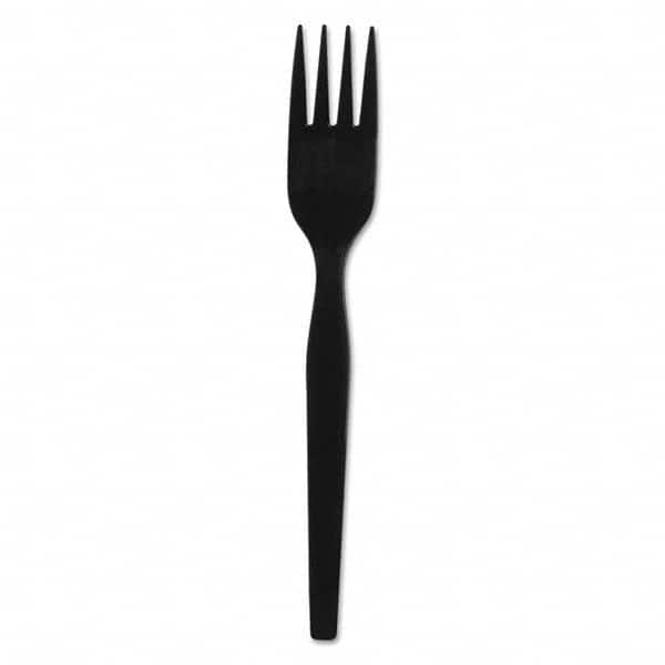 Dixie - SmartStock Plastic Cutlery Refill, Forks, 6", Black, 40/Pack, 24 Packs/CT - Exact Tooling