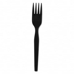 Dixie - SmartStock Plastic Cutlery Refill, Forks, 6", Black, 40/Pack, 24 Packs/CT - Exact Tooling