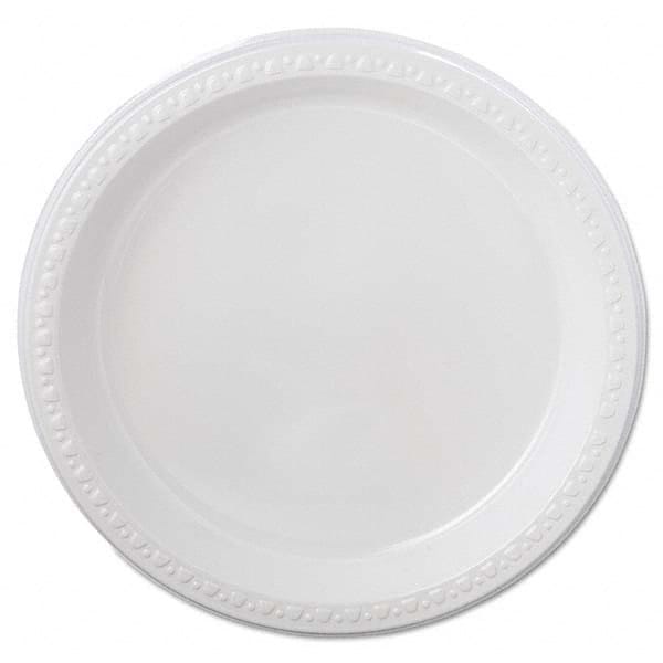 Chinet - Heavyweight Plastic Plates, 9" Diam, White, 125/Pack, 4 Packs/CT - Exact Tooling