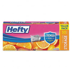 Hefty - Reclosable Food & Sandwich Bags Volume Capacity: 1 Gal. Width (Inch): 2-1/2 - Exact Tooling