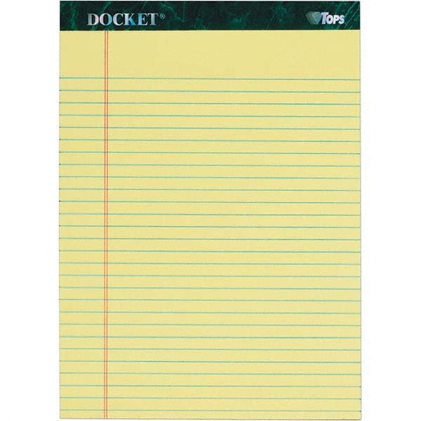 TOPS - Note Pads, Writing Pads & Notebooks Writing Pads & Notebook Type: Writing Pad Size: 8-1/2 x 11-3/4 - Exact Tooling