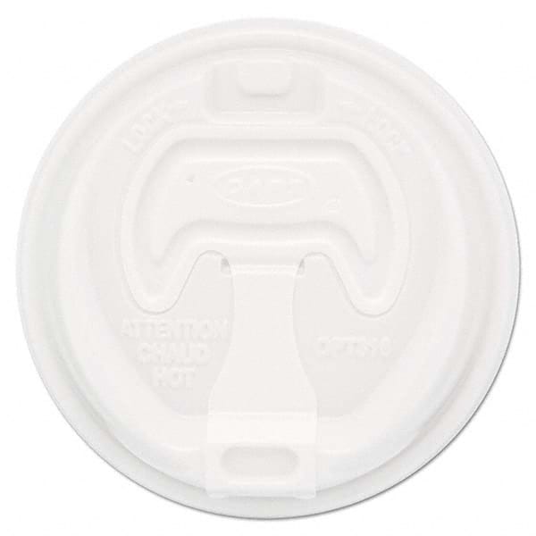 DART - Optima Reclosable Lid, 12-24 oz Foam Cups, White, 100/Bag - Exact Tooling
