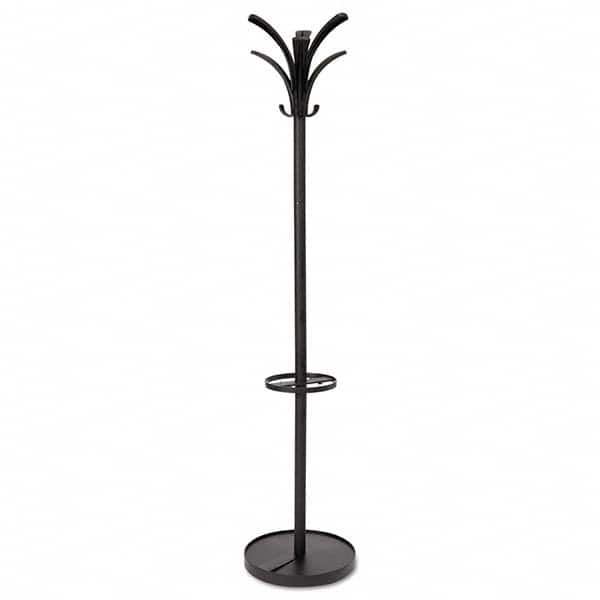 Alba - Coat Racks, Hooks & Shelving Type: Floor Rack Number of Hooks: 9 - Exact Tooling