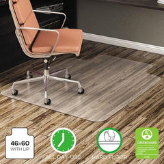 Deflect-o - Chair Mats Style: Straight Edge Shape: Workstation - Exact Tooling
