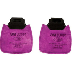 3M - Half & Full Facepiece Cartridges & Filters; Type: Filter ; NIOSH Filter Rating: P100; P100 ; Protection Type: Particulates ; Color Code: Magenta ; Filter Rating: P100 ; Manufacturer's Series: D3091 - Exact Tooling
