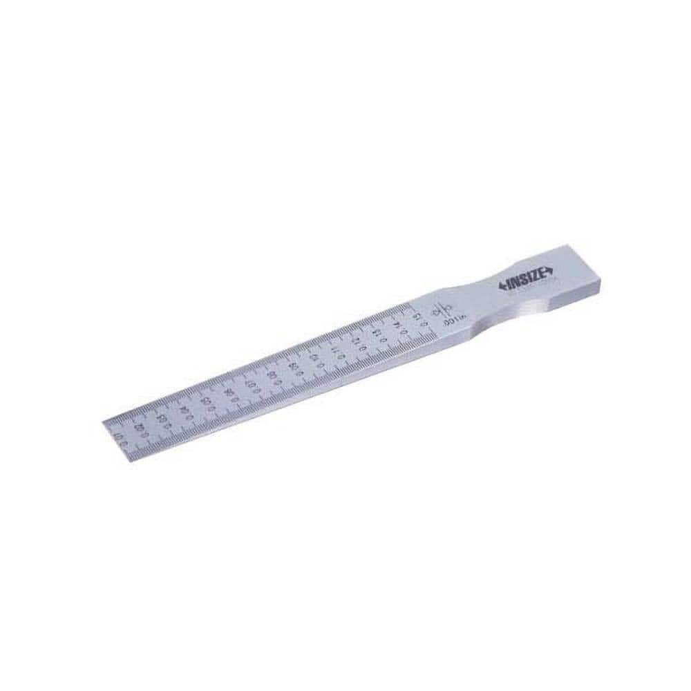 Insize USA LLC - Taper Gages; Minimum Measurement (Inch): 0.0100 ; Minimum Measurement (Decimal Inch): 0.0100 ; Maximum Measurement (Inch): 0.1500 ; Maximum Measurement (Decimal Inch): 0.1500 ; Number of Leaves: 1 ; Overall Length (Inch): 4-1/2 - Exact Tooling