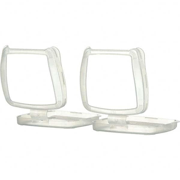 3M - Half & Full Facepiece Retainers, Covers & Adapters Type: Filter Retainer Color: Clear - Exact Tooling