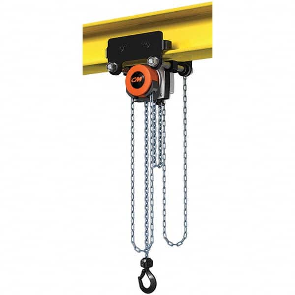 CM - 2,205 Lb Capacity, 10' Lift Height, Manual Chain Hoist - Exact Tooling