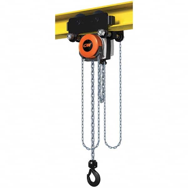 CM - 6,614 Lb Capacity, 15' Lift Height, Manual Chain Hoist - Exact Tooling