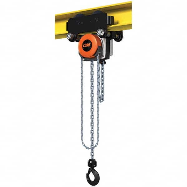 CM - 6,614 Lb Capacity, 20' Lift Height, Manual Chain Hoist - Exact Tooling