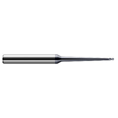 3/16″ Dia. × 1/4″ Shank × 9/32″ DOC × 4″ OAL, Carbide AlTiN, 2 Flute, Ballnose End Mill - Exact Tooling