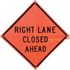 VizCon - "Men Working," 48" Wide x 48" High Vinyl Construction Roadway Sign - Exact Tooling