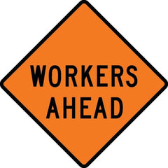 VizCon - "Be Prepared to Stop," 48" Wide x 48" High Vinyl Construction Roadway Sign - Exact Tooling