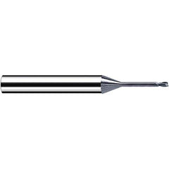 Fraisa - 2mm Diam 2 Flute Solid Carbide 0.5mm Corner Radius End Mill - Exact Tooling
