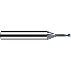 Fraisa - 0.5mm Diam 2 Flute Solid Carbide 0.1mm Corner Radius End Mill - Exact Tooling