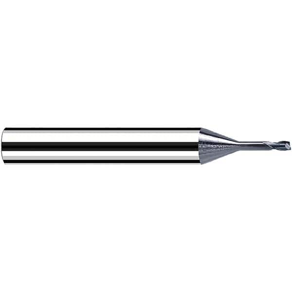 Fraisa - 0.8mm Diam 2 Flute Solid Carbide 0.1mm Corner Radius End Mill - Exact Tooling