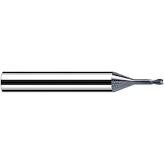 Fraisa - 0.8mm Diam 2 Flute Solid Carbide 0.1mm Corner Radius End Mill - Exact Tooling