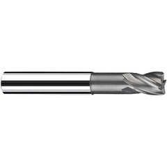 Fraisa - 3mm Diam 4 Flute Solid Carbide 0.2mm Corner Radius End Mill - Exact Tooling