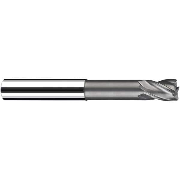 Fraisa - 10mm Diam 4 Flute Solid Carbide 0.2mm Corner Radius End Mill - Exact Tooling