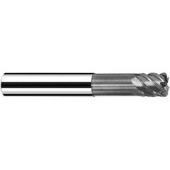 Fraisa - 10mm Diam 4 Flute Solid Carbide 1mm Corner Radius End Mill - Exact Tooling