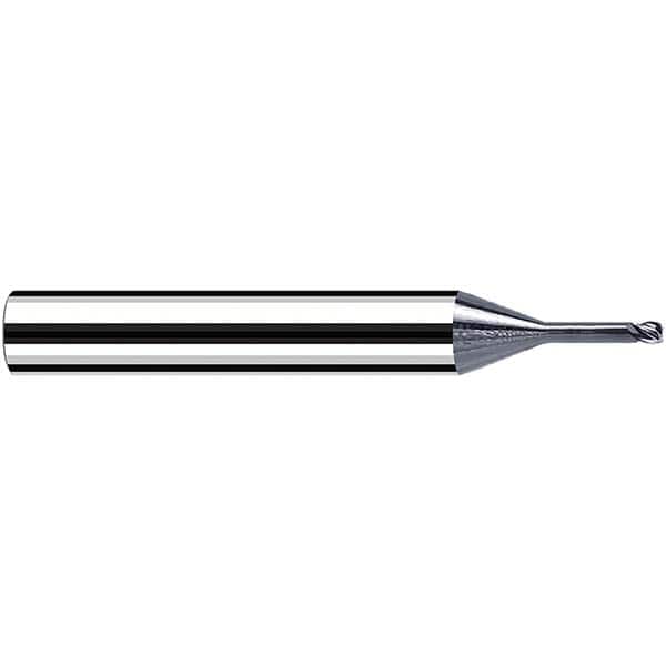 Fraisa - 1.2mm Diam 4 Flute Solid Carbide 0.2mm Corner Radius End Mill - Exact Tooling