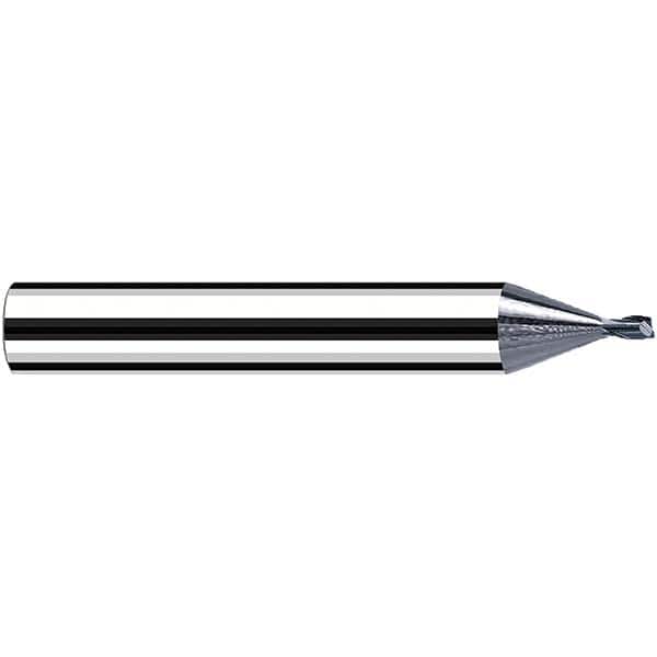 Fraisa - 0.8mm Diam 2 Flute Solid Carbide 0.2mm Corner Radius End Mill - Exact Tooling