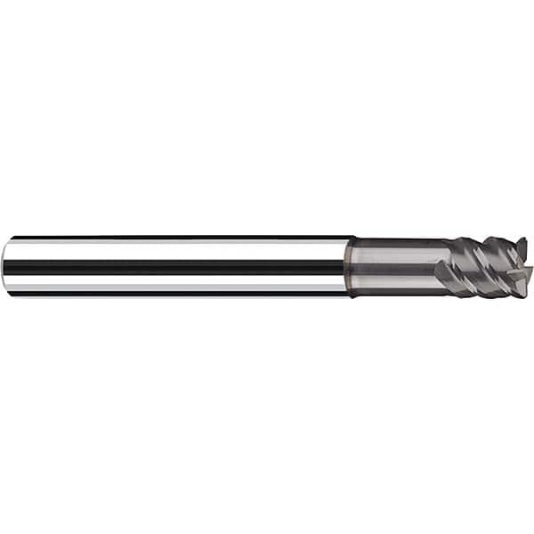 Fraisa - 1/8" Diam 4 Flute Solid Carbide 0.015" Corner Radius End Mill - Exact Tooling