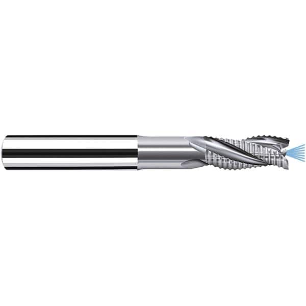 Fraisa - 8mm Diam, 18mm LOC, 3 Flute Solid Carbide Roughing Square End Mill - Exact Tooling